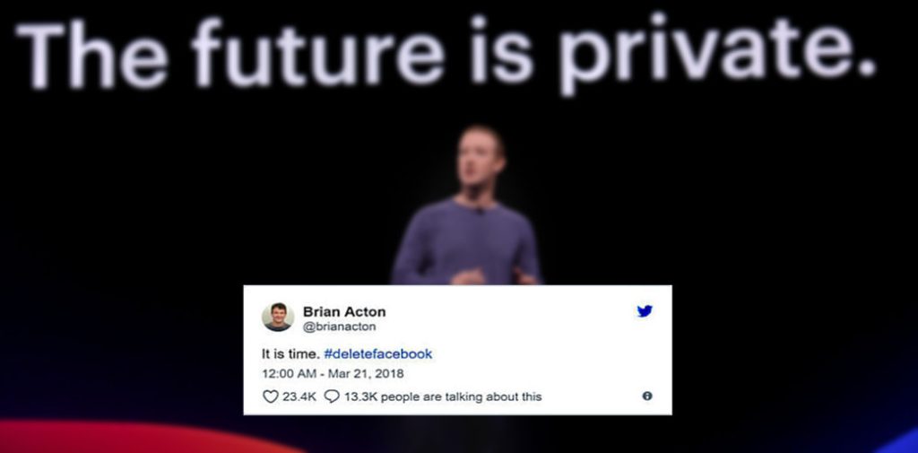#deletefacebook /strafzahlung / The future is private