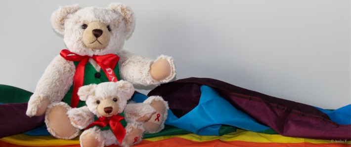 Teddybären der Aids-Hilfe
